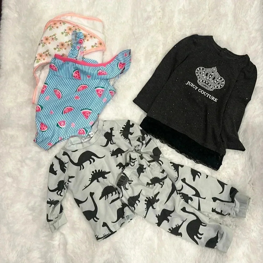 Mix group of children’s clothes
